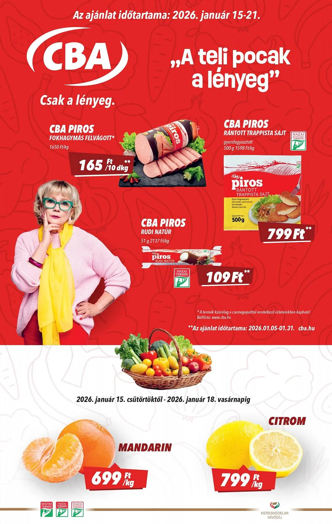Katalógus CBA akciós újság január 15.-tól január 21.-ig 2026. - Oldal 1