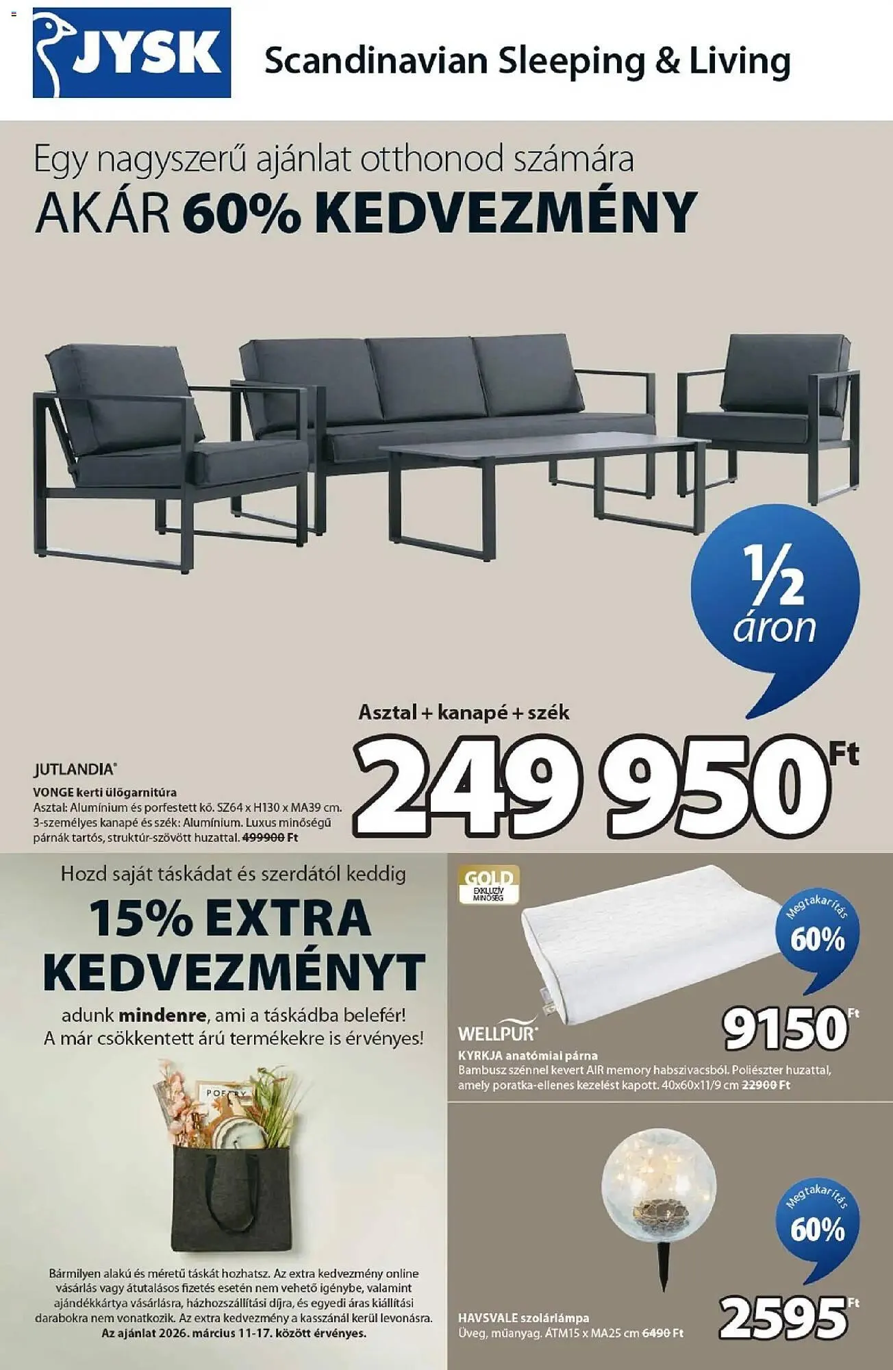 Katalógus JYSK akciós újság március 11.-tól április 7.-ig 2026. - Oldal 1