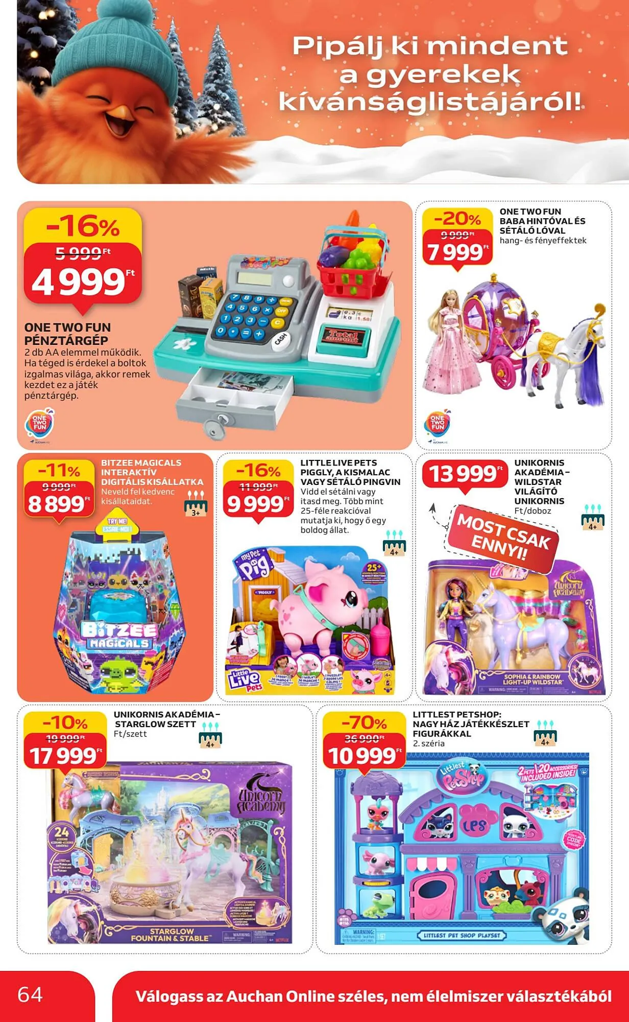 Katalógus Auchan akciós újság december 4.-tól december 10.-ig 2025. - Oldal 64