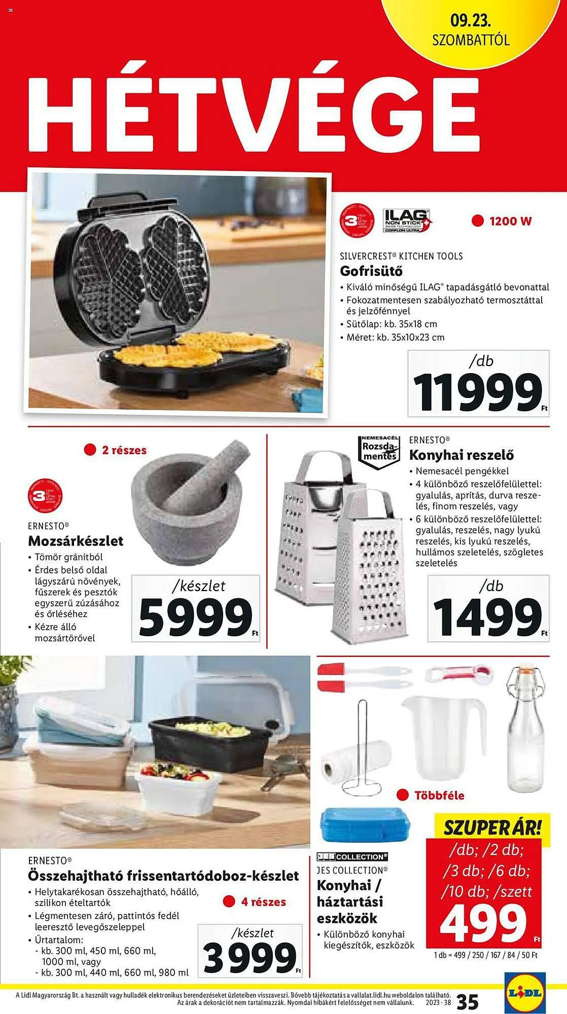 Katalógus Lidl akciós újság szeptember 21.-tól szeptember 27.-ig 2023. - Oldal 35