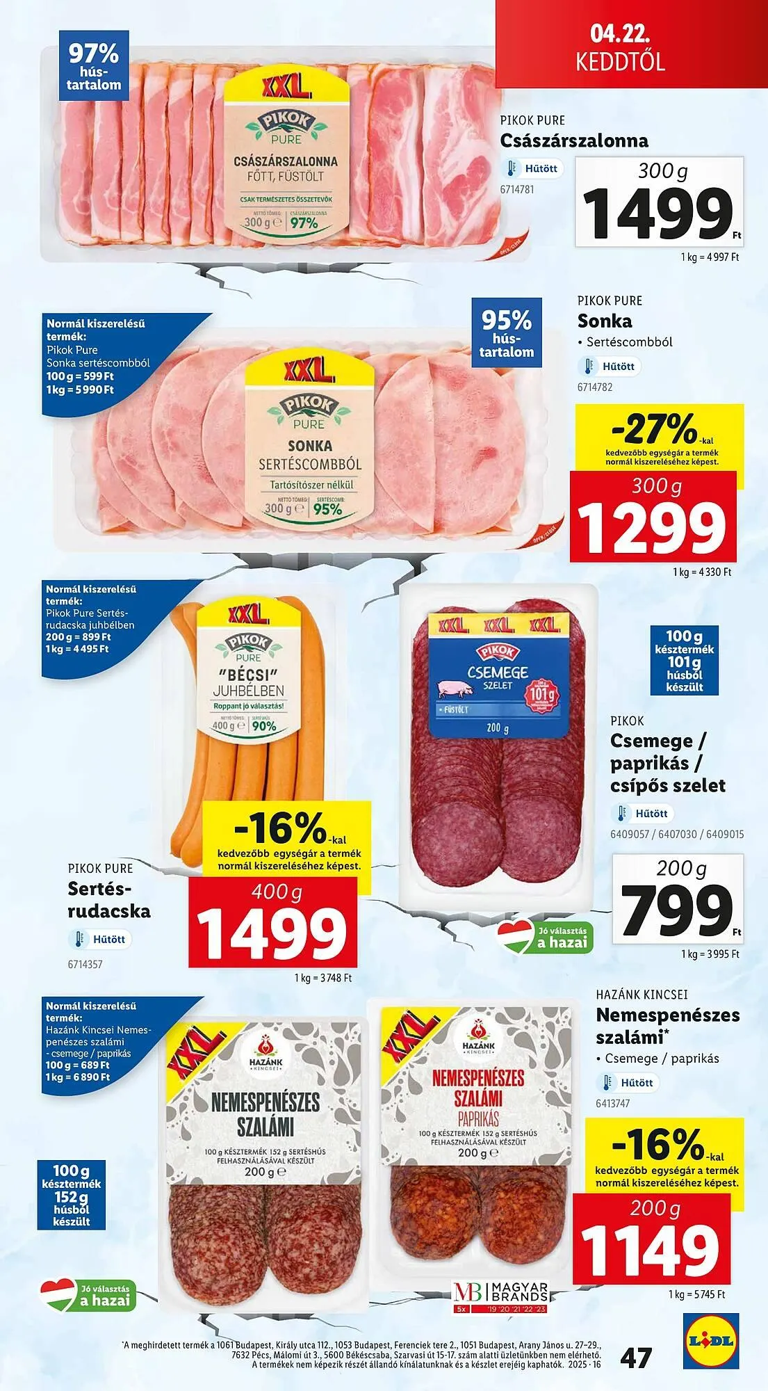Katalógus Lidl akciós újság április 16.-tól április 19.-ig 2025. - Oldal 47