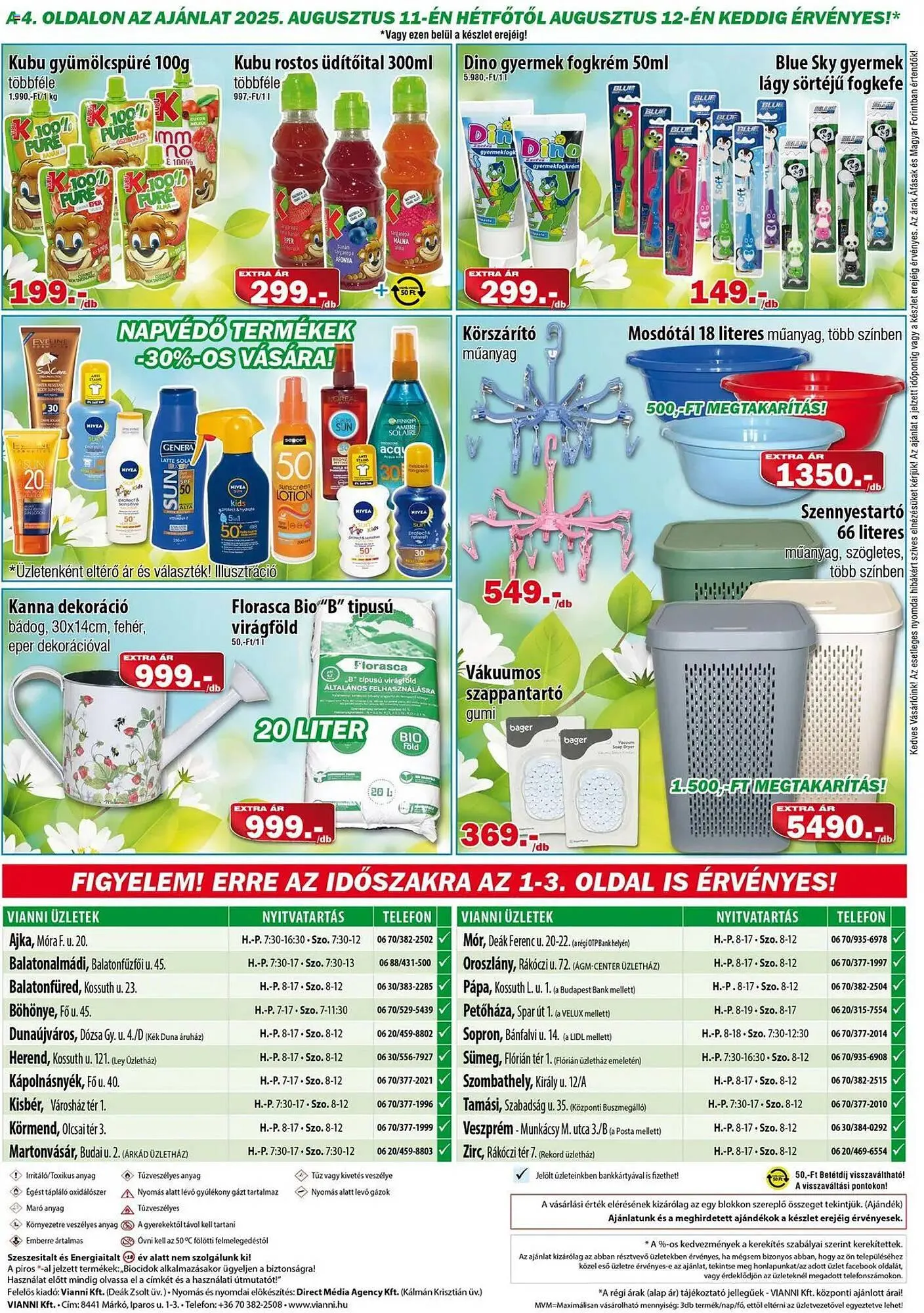 Katalógus Vianni Drogéria akciós újság augusztus 6.-tól augusztus 12.-ig 2025. - Oldal 4