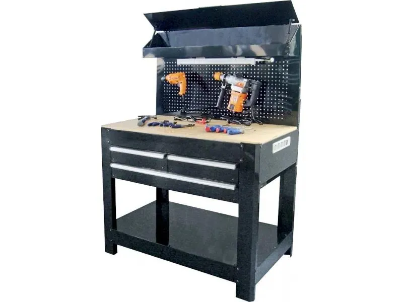 WISENT - műhelyasztal (3 fiókkal)