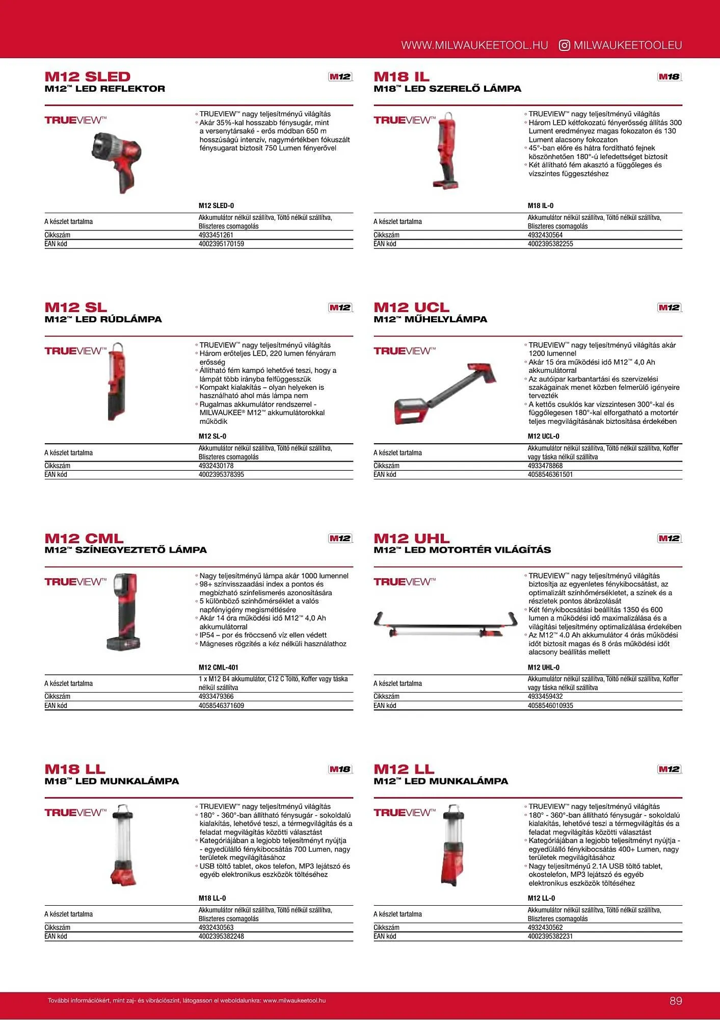 Katalógus Milwaukee akciós újság szeptember 16.-tól december 31.-ig 2026. - Oldal 89