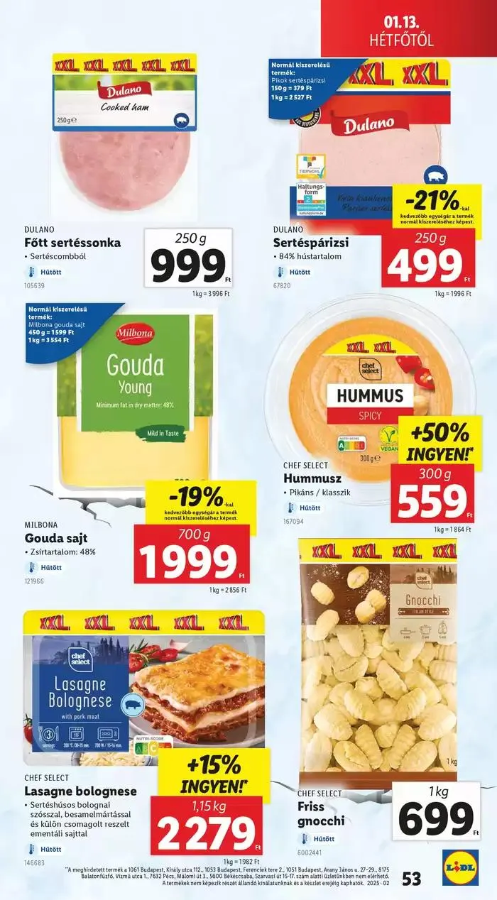 Katalógus Akciós újság – 02. hét január 9.-tól január 15.-ig 2025. - Oldal 53