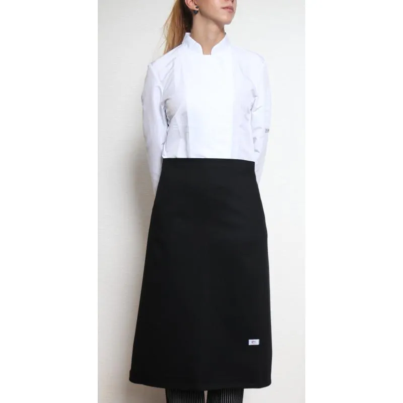 Szakácskötény rövid 100% pamut - fekete