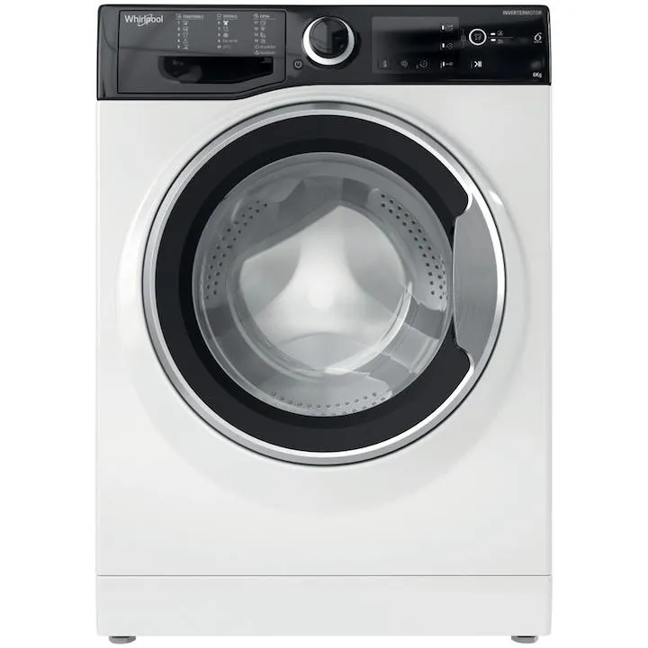 Whirlpool WRBSB6249SEU Slim mosógép, 6 kg, 1200 rpm, C energiaosztály, Inverteres motor, Digitális kijelző, Fehér