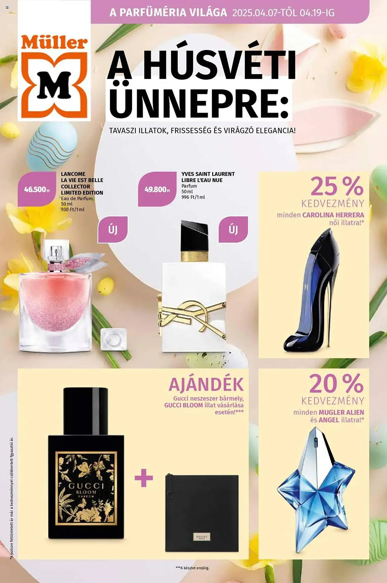 Katalógus Müller akciós újság április 7.-tól április 19.-ig 2025. - Oldal 1