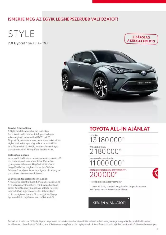 Katalógus Toyota C-HR Hybrid december 18.-tól december 18.-ig 2025. - Oldal 3
