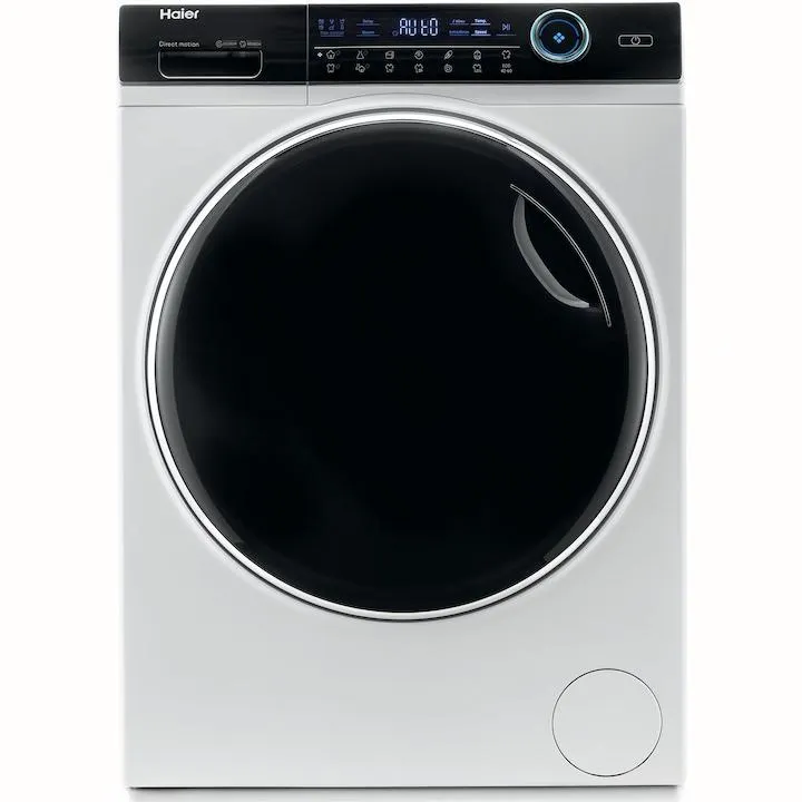Haier HW80-B14979-S Keskeny mosógép, 8 kg, 1400 rpm, Direct Motion Motor, Steam, Touch Control, A energiaosztály, Fehér