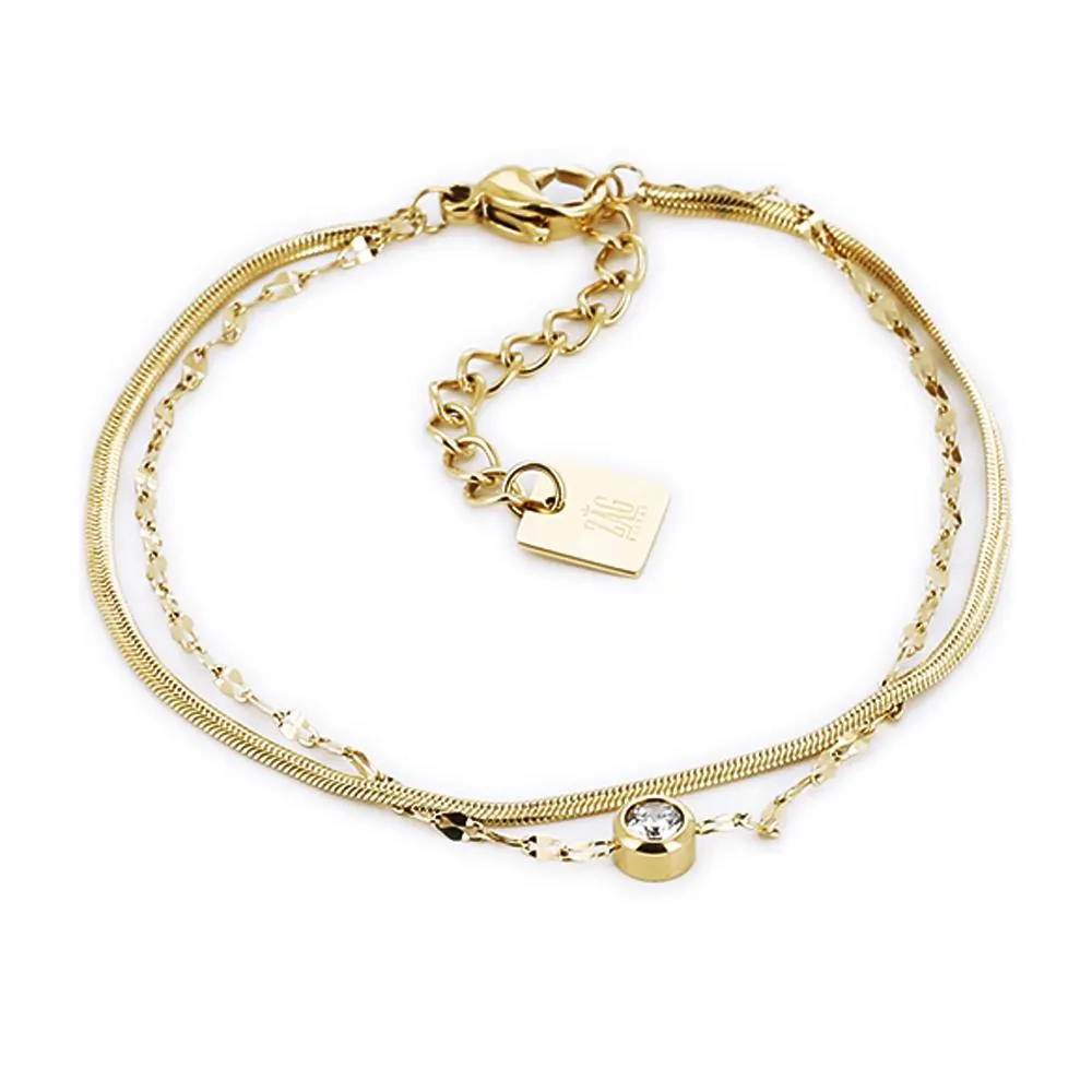 ZAG acél karkötő Sahiba