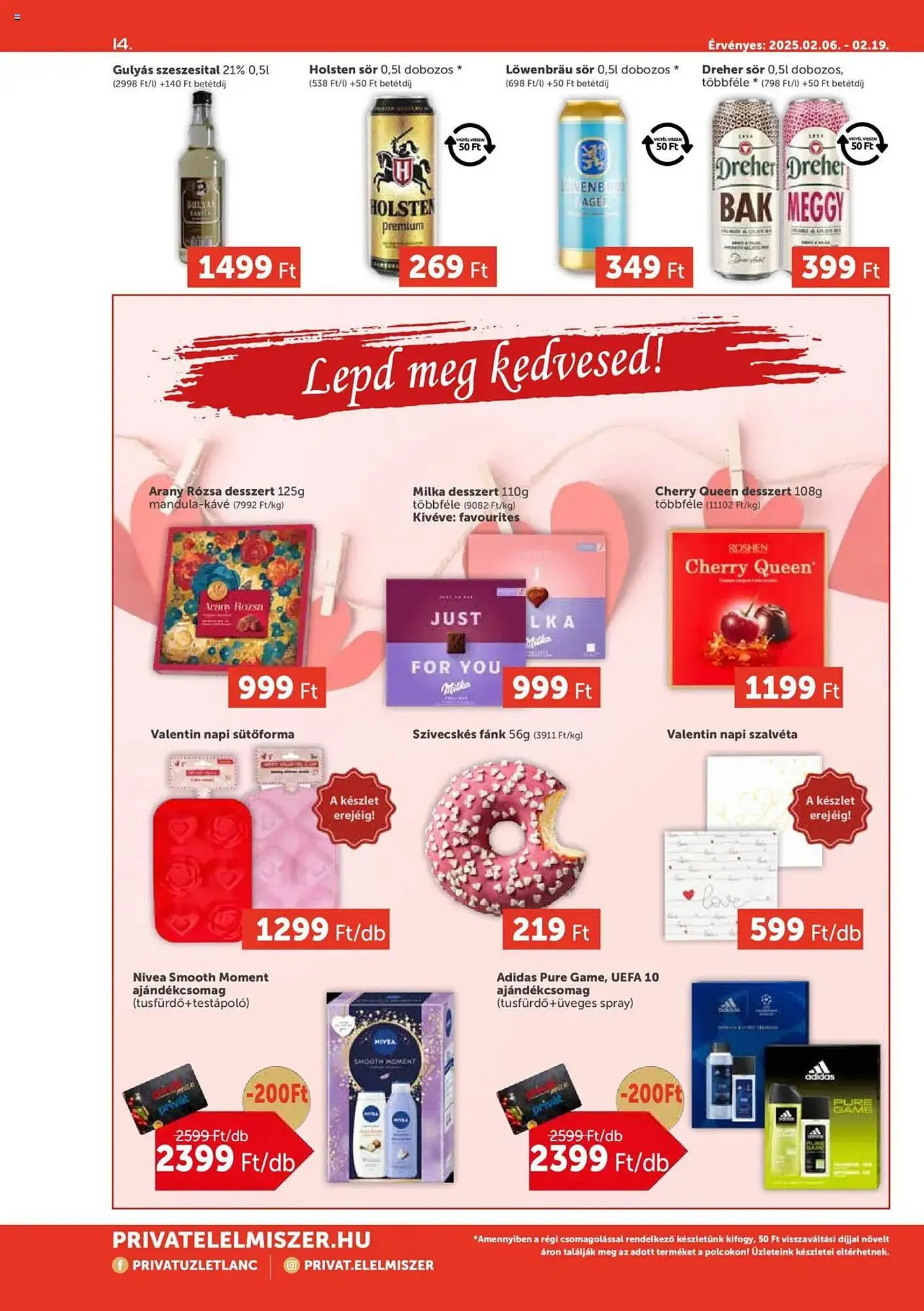 Katalógus PRIVÁT akciós újság február 6.-tól február 19.-ig 2025. - Oldal 14