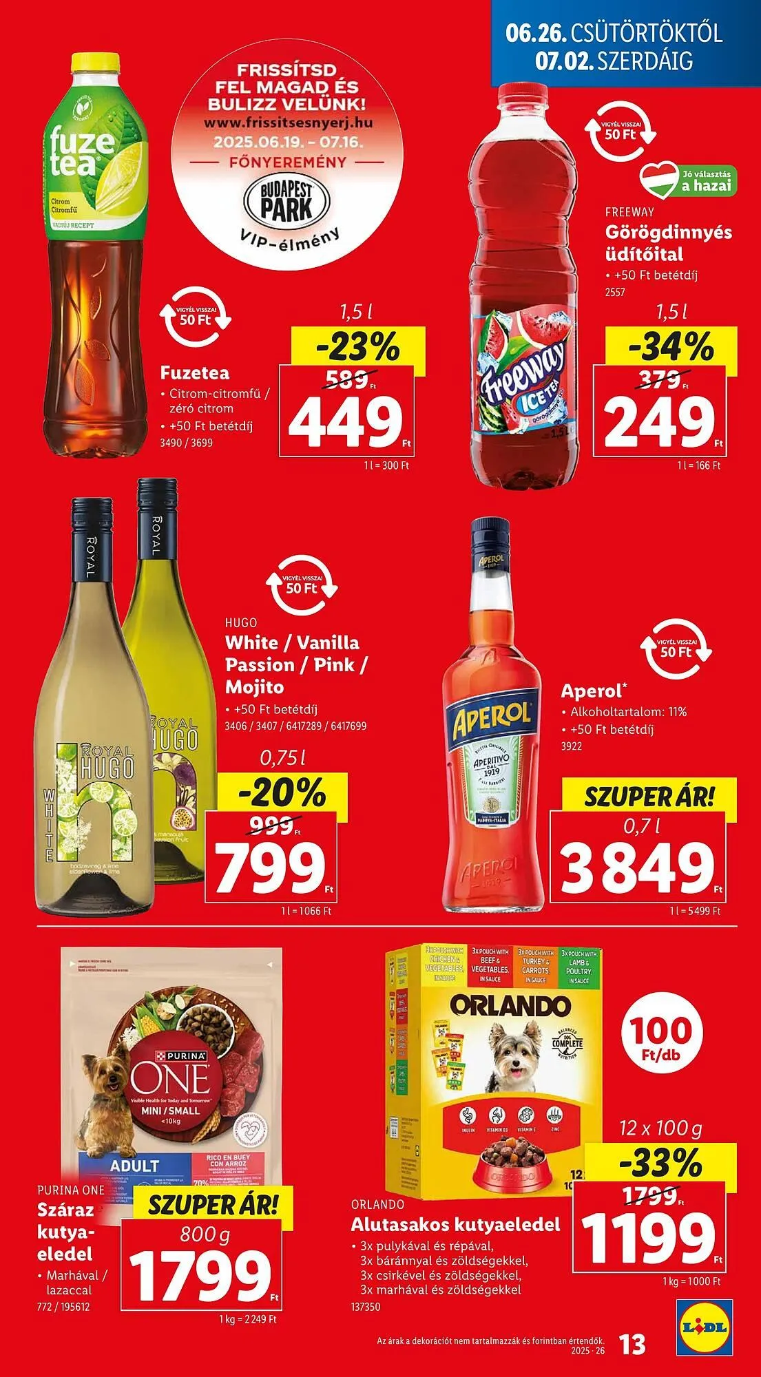 Katalógus Lidl akciós újság június 26.-tól július 2.-ig 2025. - Oldal 13