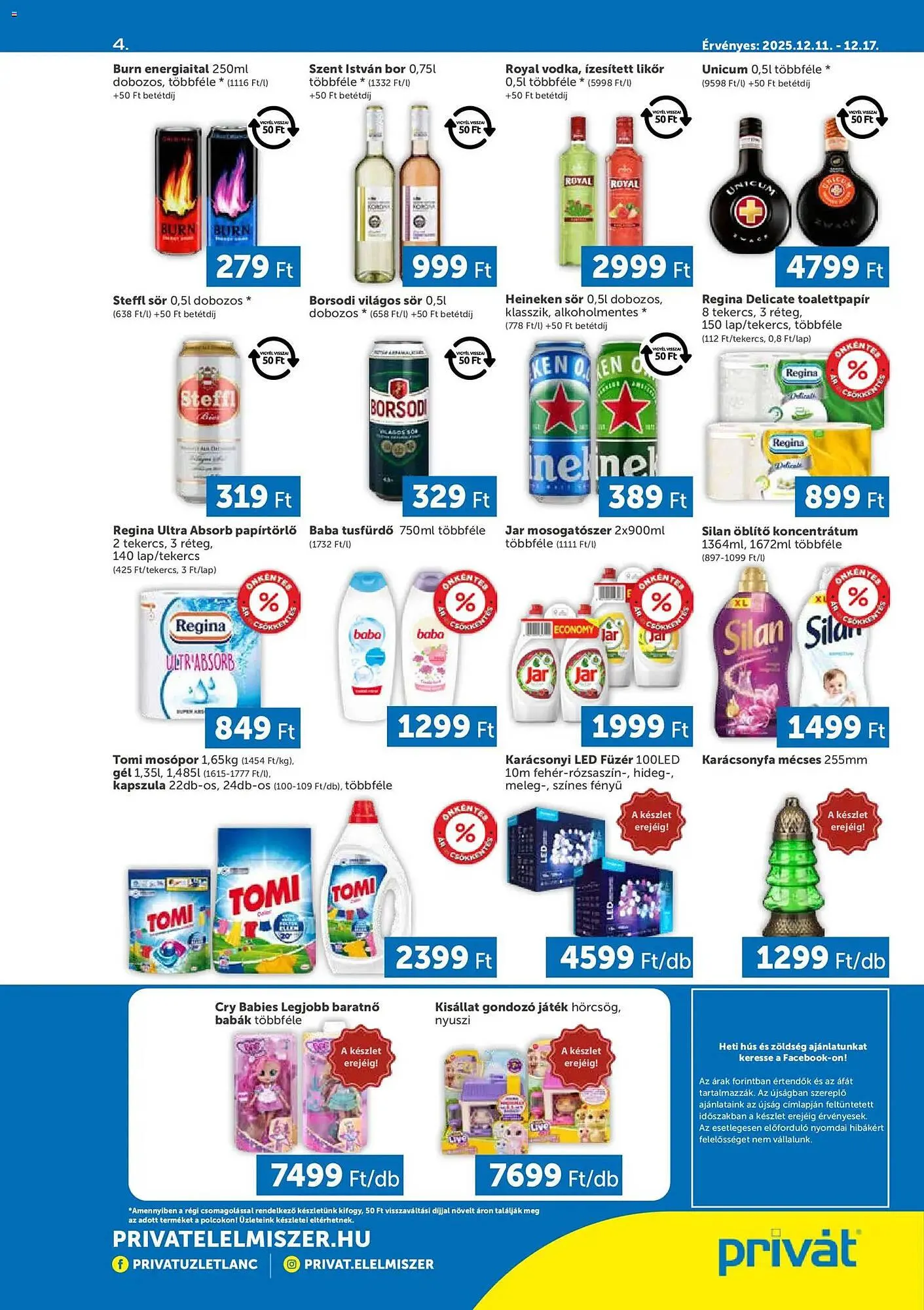 Katalógus PRIVÁT akciós újság december 11.-tól december 17.-ig 2025. - Oldal 4