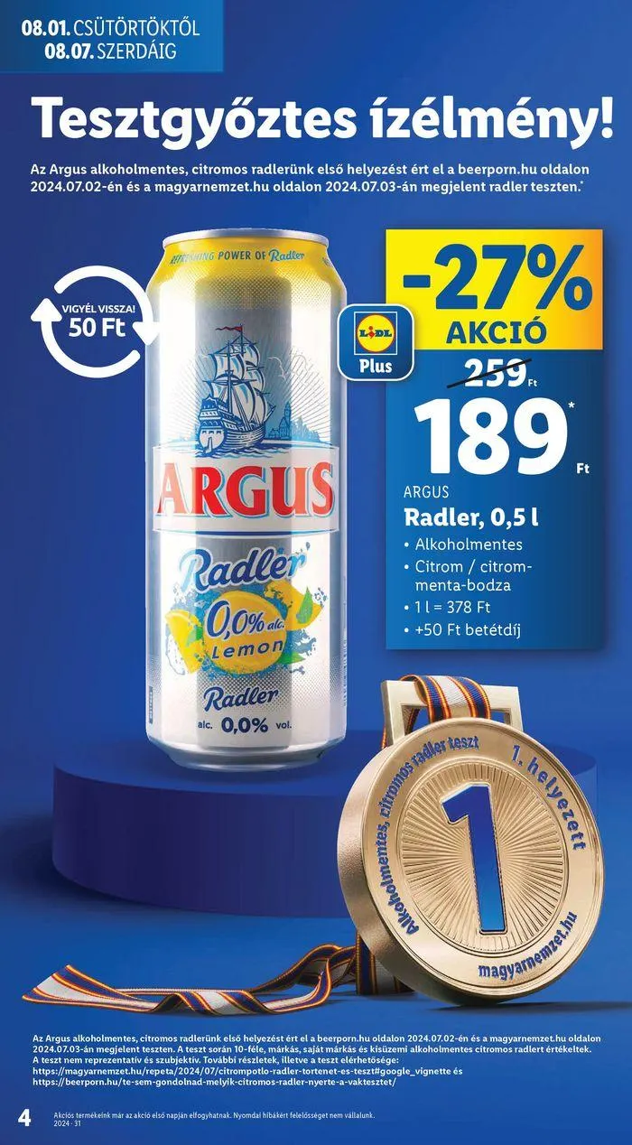 Katalógus Akciós újság – 31. hét augusztus 6.-tól augusztus 7.-ig 2024. - Oldal 4