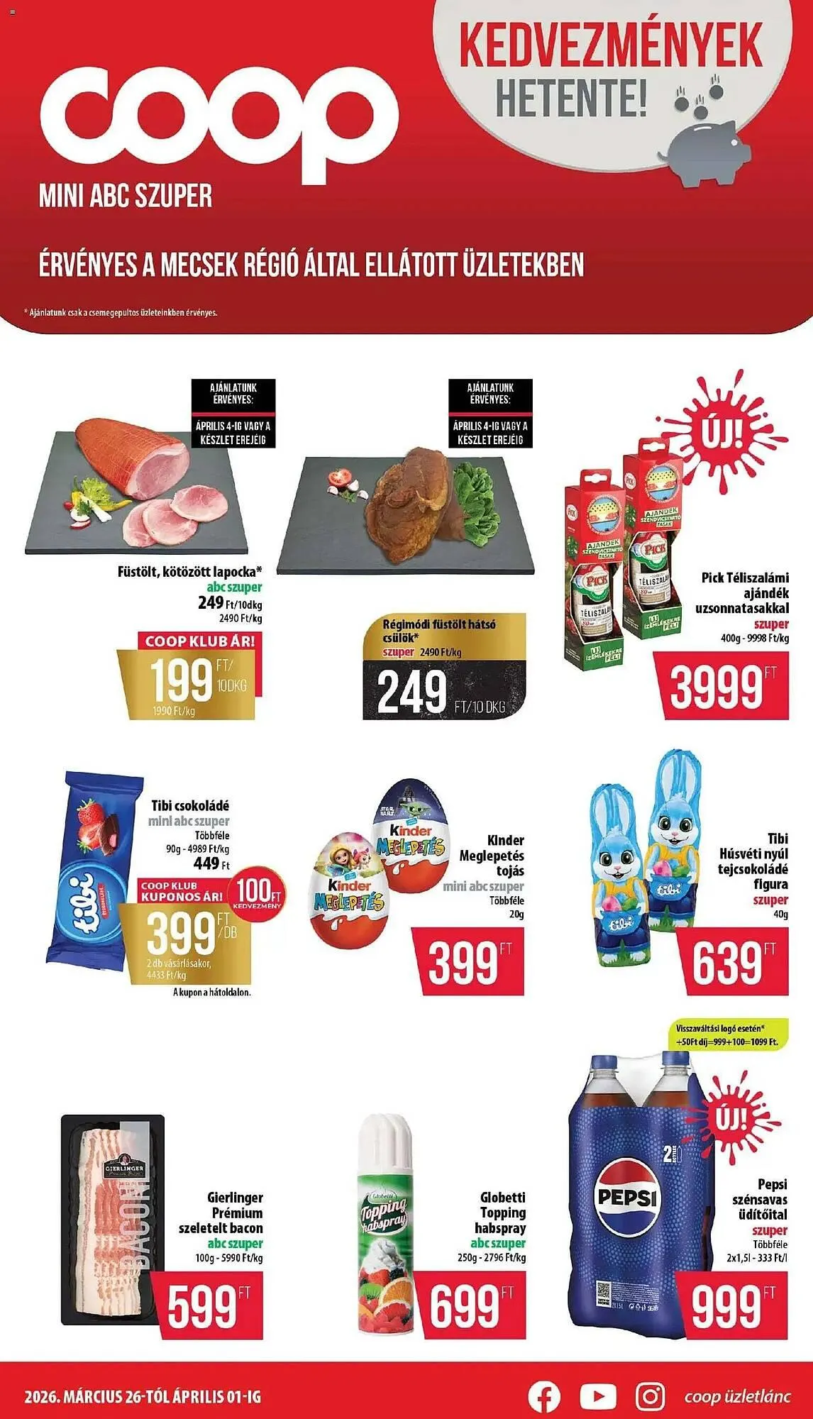 Katalógus Coop akciós újság március 26.-tól április 1.-ig 2026. - Oldal 1