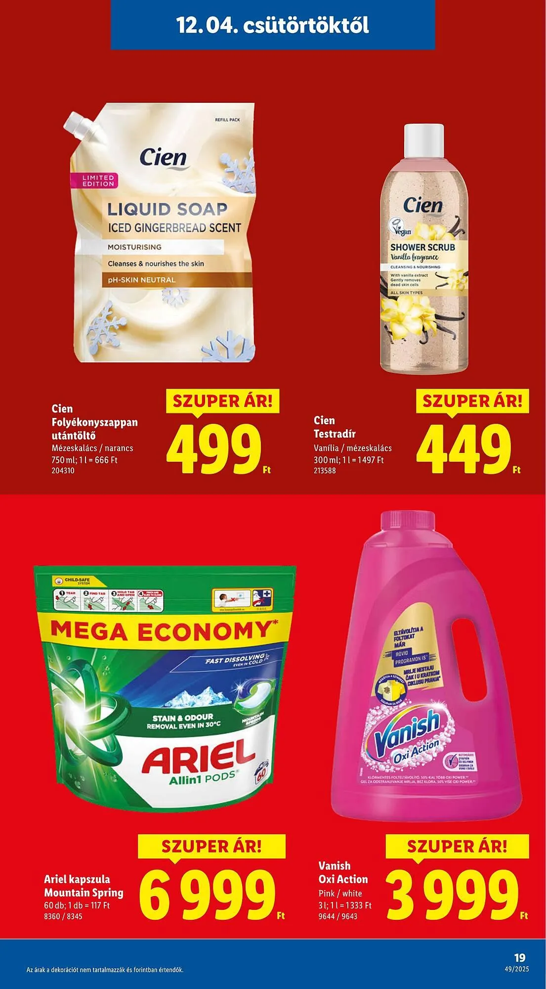 Katalógus Lidl akciós újság december 4.-tól december 10.-ig 2025. - Oldal 19