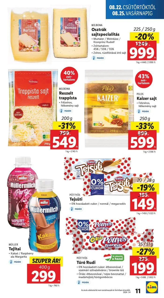Katalógus Akciós újság – 34. hét augusztus 22.-tól augusztus 28.-ig 2024. - Oldal 11