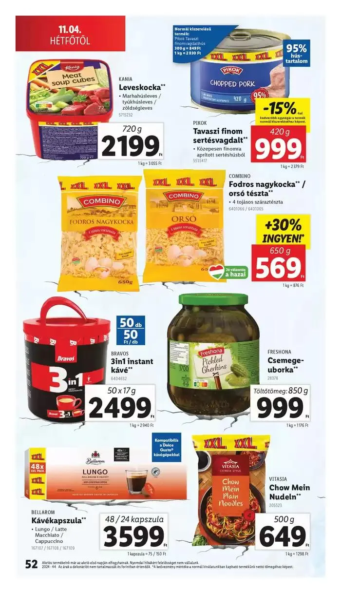 Katalógus Akciós újság – 44. hét október 31.-tól november 6.-ig 2024. - Oldal 52