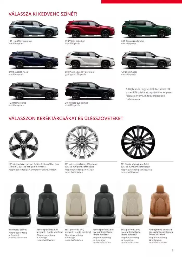 Katalógus Toyota Highlander október 3.-tól október 3.-ig 2025. - Oldal 5