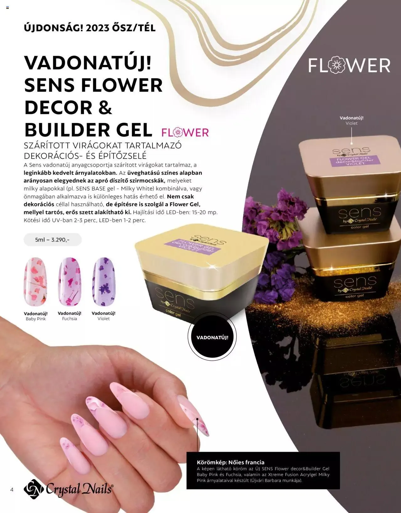 Katalógus Crystal Nails - Ősz/Tél katalógus 2023 szeptember 4.-tól december 31.-ig 2023. - Oldal 4