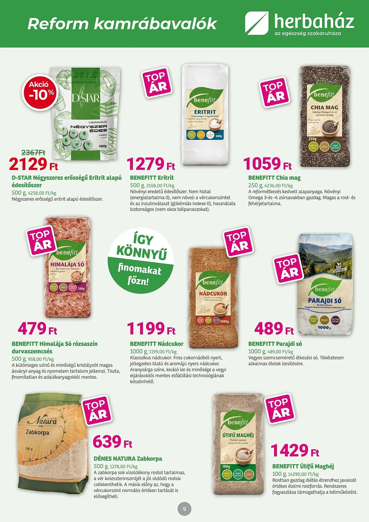 Katalógus Herbaház akciós újság augusztus 5.-tól szeptember 1.-ig 2024. - Oldal 9