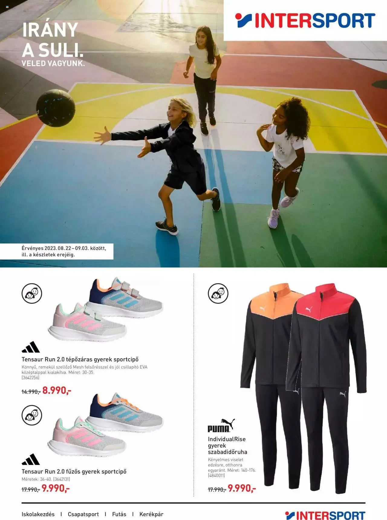 Katalógus Intersport Akciós újság augusztus 22.-tól szeptember 3.-ig 2023. - Oldal 1