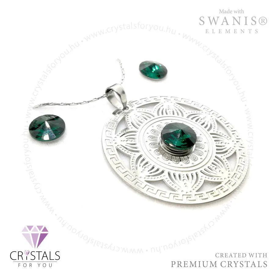 Mandala szett középen egy Swanis® prémium kristállyal díszítve