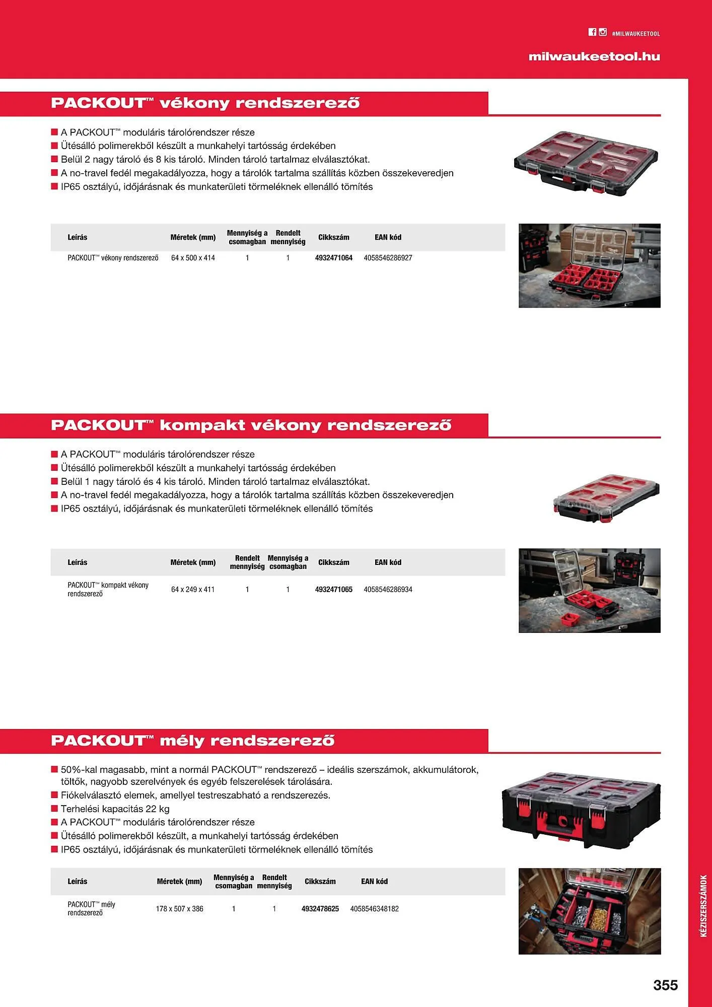 Katalógus Milwaukeetool akciós újság augusztus 14.-tól december 31.-ig 2024. - Oldal 355