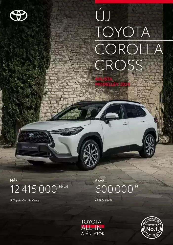 Katalógus Toyota Corolla Cross MY24 december 18.-tól december 18.-ig 2025. - Oldal 1