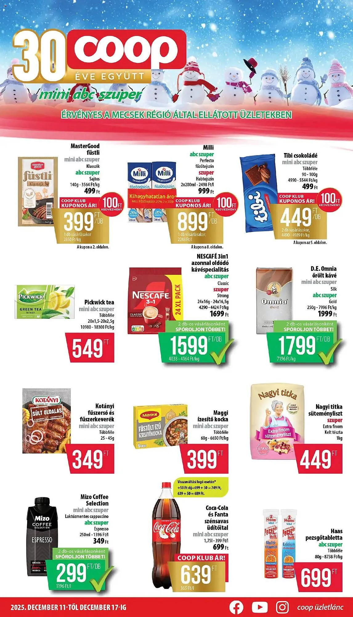 Katalógus Coop akciós újság december 11.-tól december 17.-ig 2025. - Oldal 1