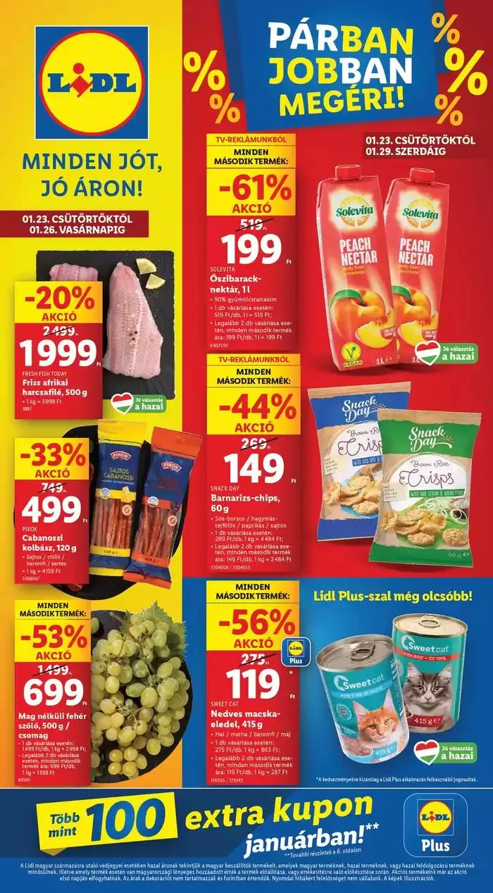 Katalógus Akciós újság – 04. hét január 23.-tól január 29.-ig 2025. - Oldal 1