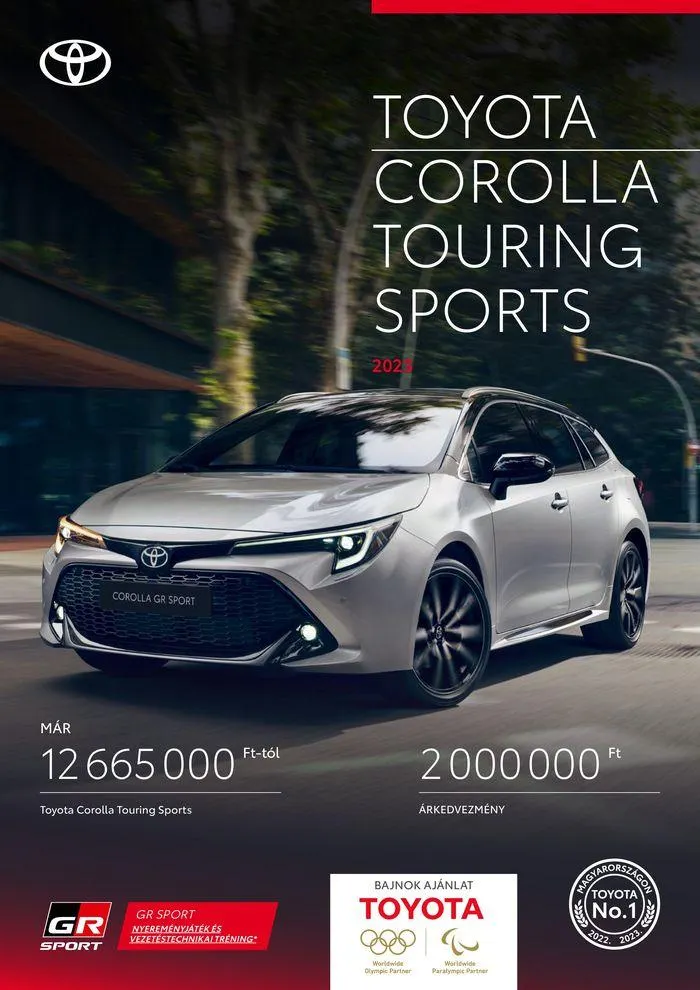 Katalógus Toyota Corolla TS MC23 augusztus 31.-tól augusztus 31.-ig 2025. - Oldal 1