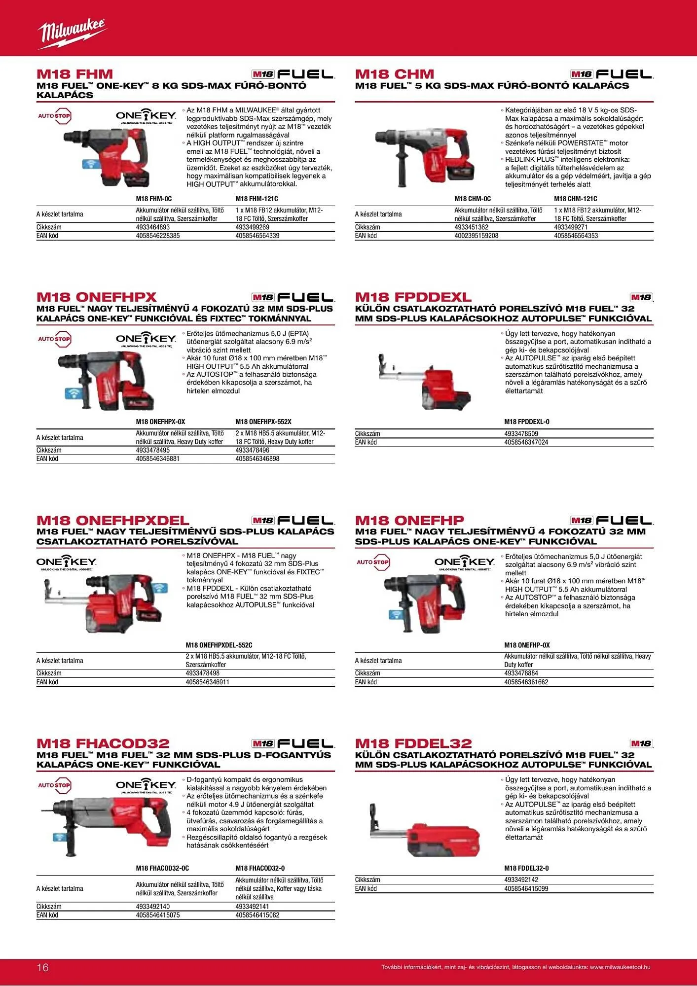 Katalógus Milwaukee akciós újság szeptember 16.-tól december 31.-ig 2026. - Oldal 16