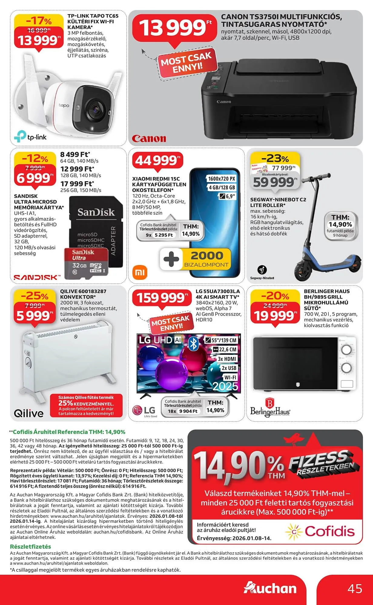 Katalógus Auchan akciós újság január 8.-tól január 14.-ig 2026. - Oldal 45