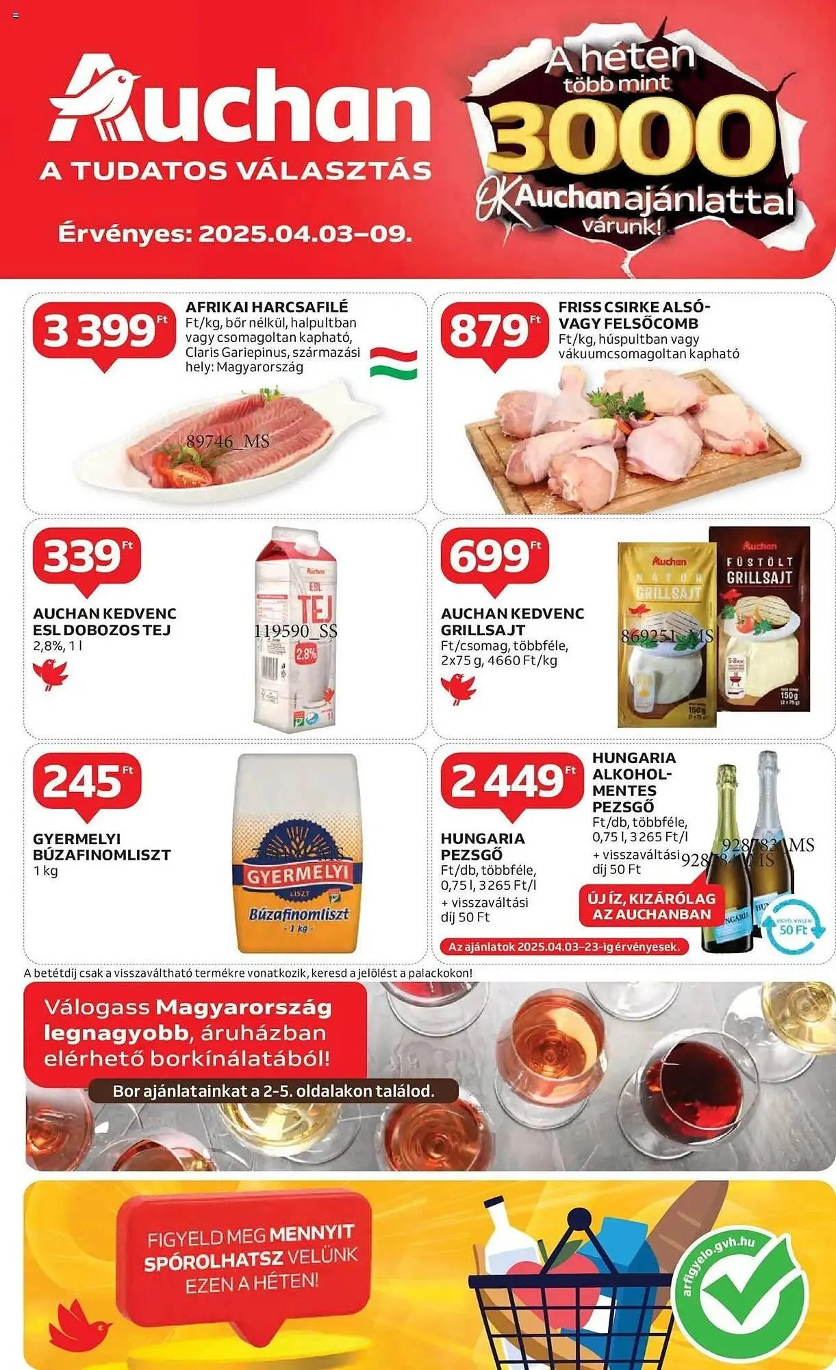 Katalógus Auchan akciós újság április 3.-tól április 9.-ig 2025. - Oldal 1