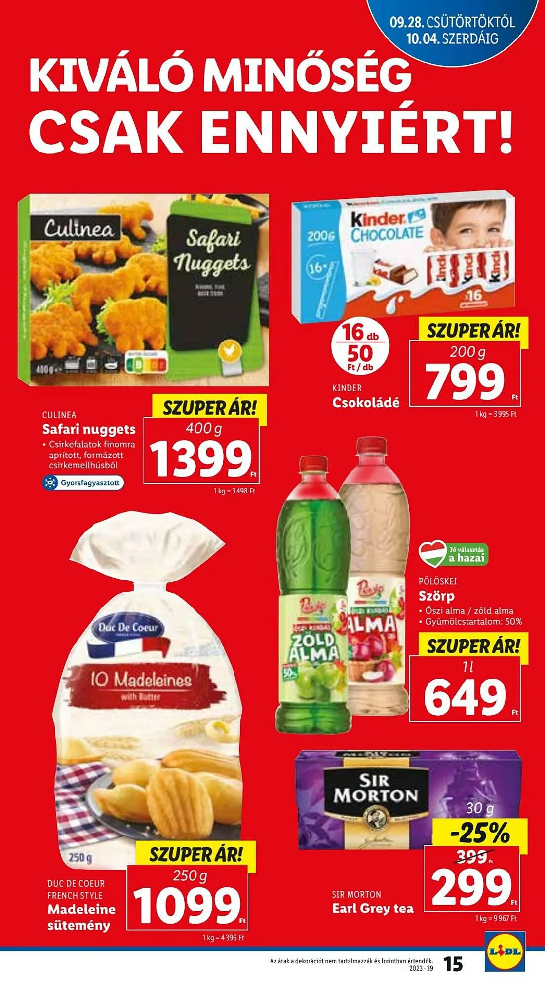 Katalógus Lidl akciós újság szeptember 28.-tól október 4.-ig 2023. - Oldal 15
