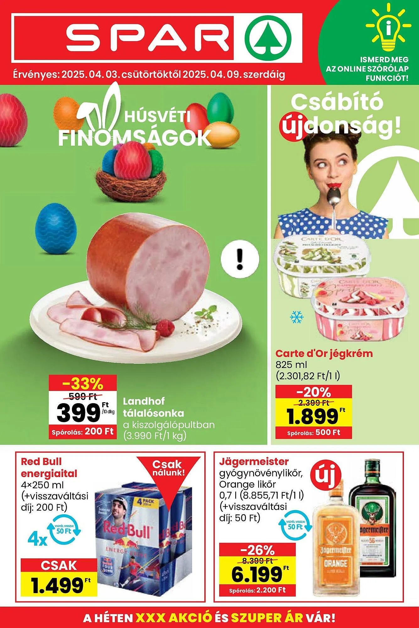 Katalógus Spar akciós újság április 3.-tól április 9.-ig 2025. - Oldal 1