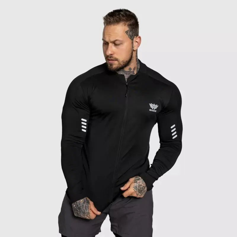 Cipzáros sportfelső Iron Aesthetics Unstoppable, fekete