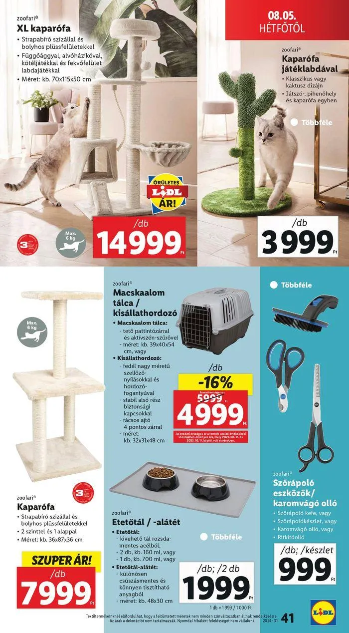 Katalógus Akciós újság – 31. hét augusztus 6.-tól augusztus 7.-ig 2024. - Oldal 41
