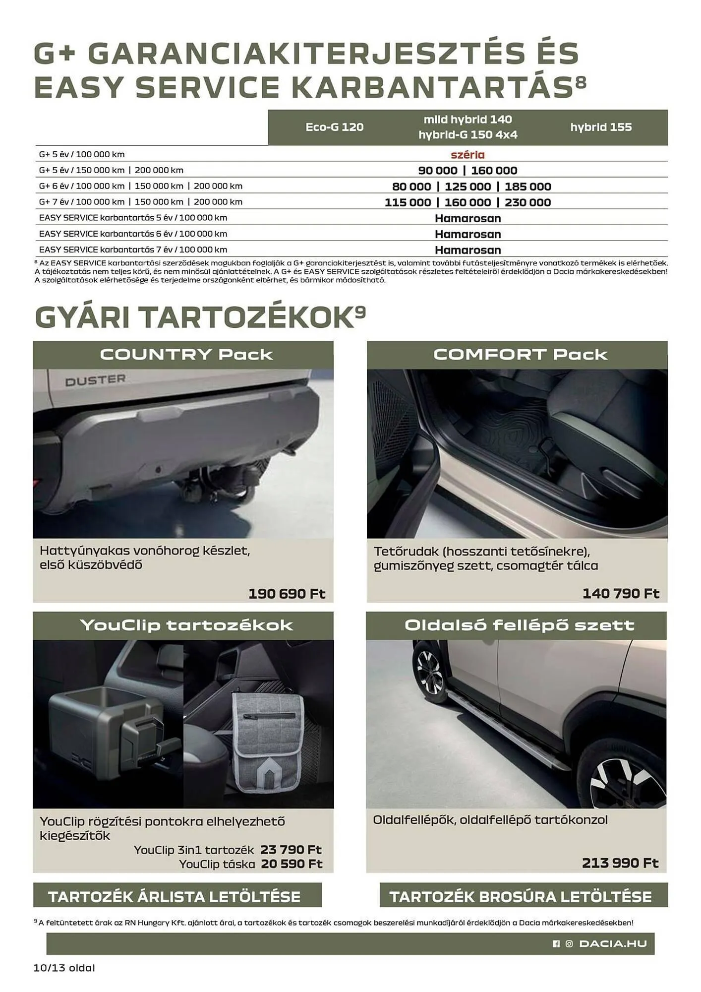 Katalógus Dacia akciós újság január 8.-tól február 4.-ig 2026. - Oldal 10