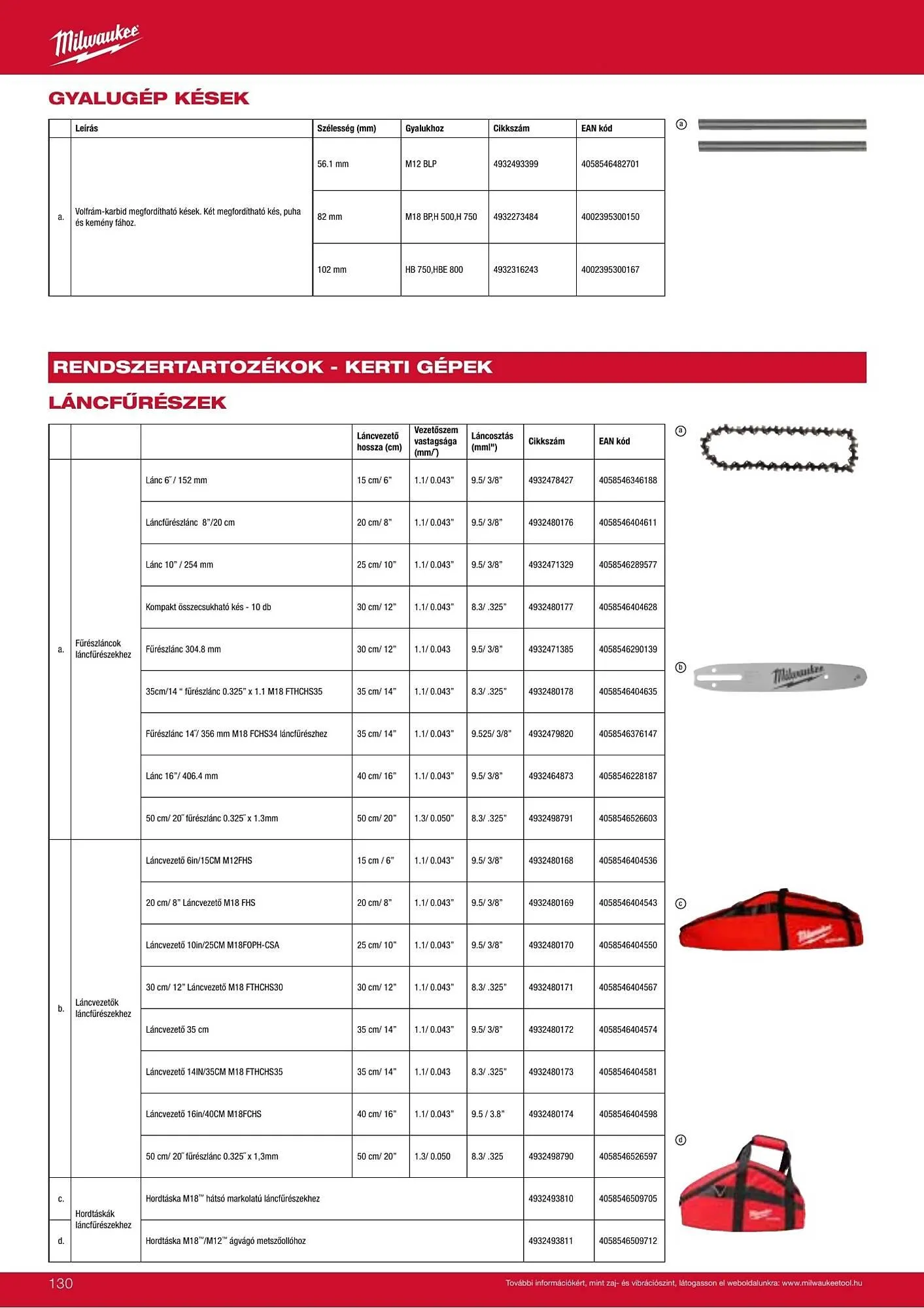 Katalógus Milwaukee akciós újság szeptember 16.-tól december 31.-ig 2026. - Oldal 130
