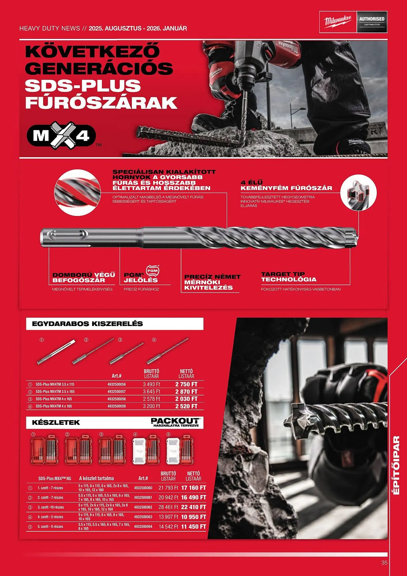 Katalógus Milwaukee akciós újság augusztus 1.-tól január 31.-ig 2026. - Oldal 35