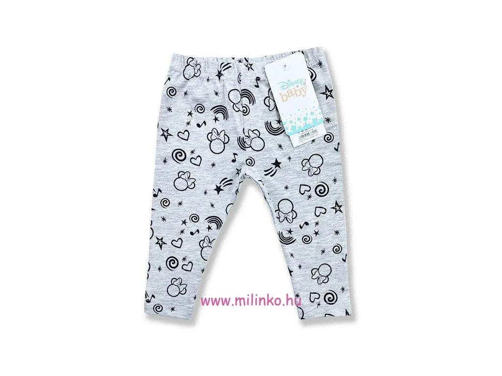 Baba leggings- Minnie Mouse, szürke
