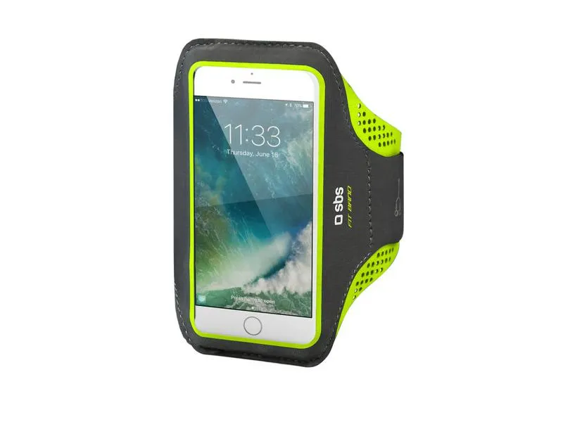 SBS SPORT FIT BAND XL Sport Karpánt XL méretben Okostelefonhoz, Zöld/Fekete