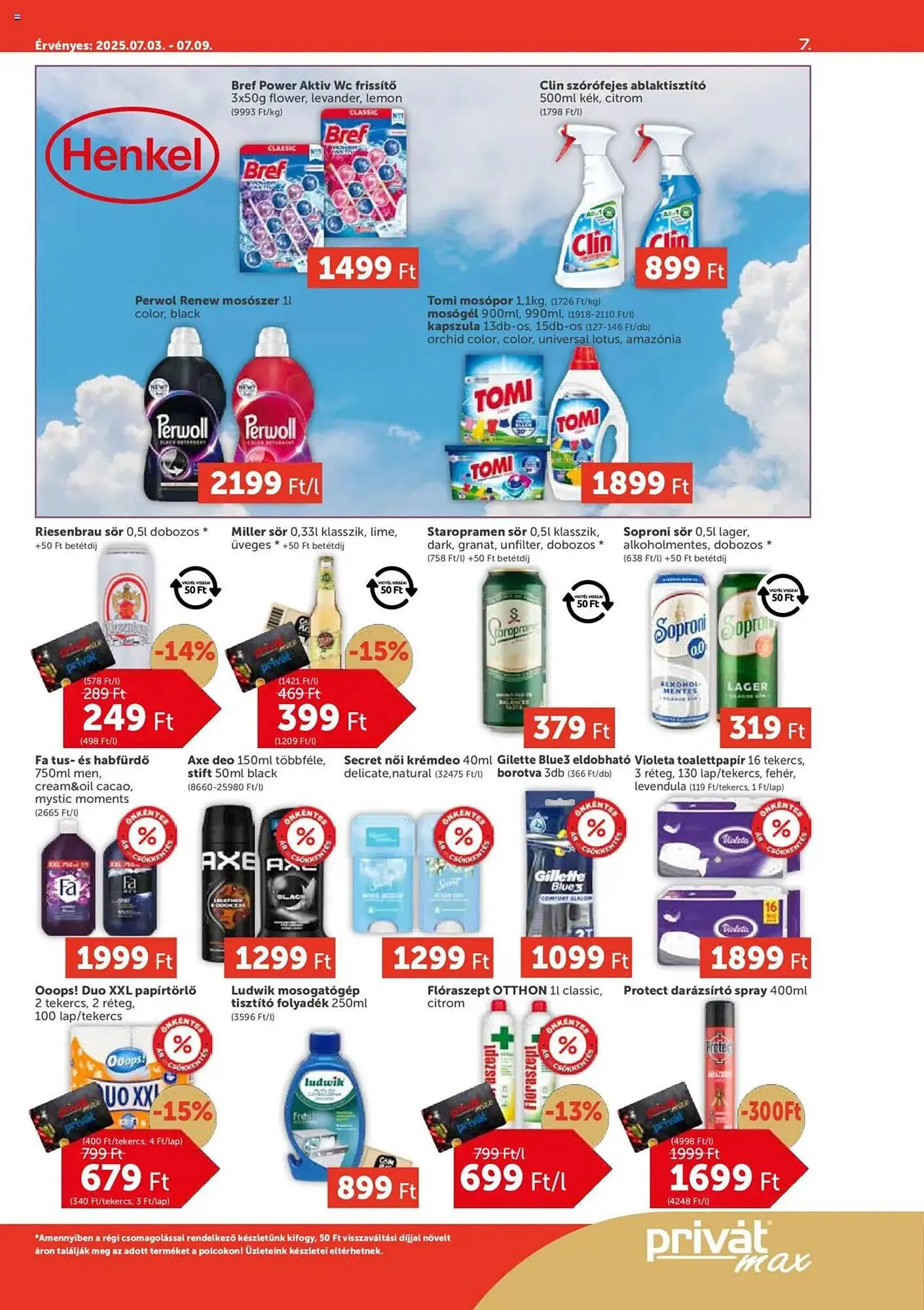 Katalógus PRIVÁT akciós újság július 3.-tól szeptember 7.-ig 2025. - Oldal 7