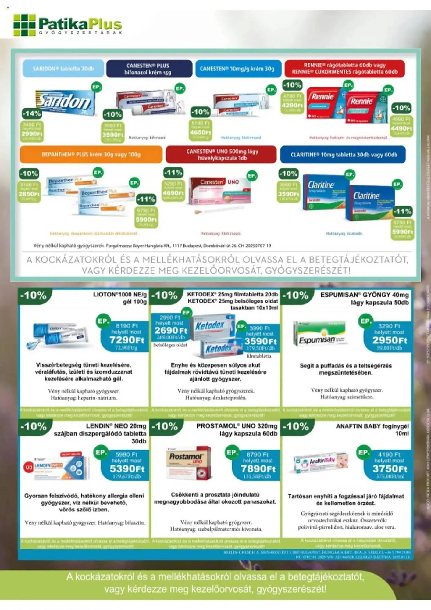 Katalógus PatikaPlus akciós újság augusztus 1.-tól augusztus 31.-ig 2025. - Oldal 4
