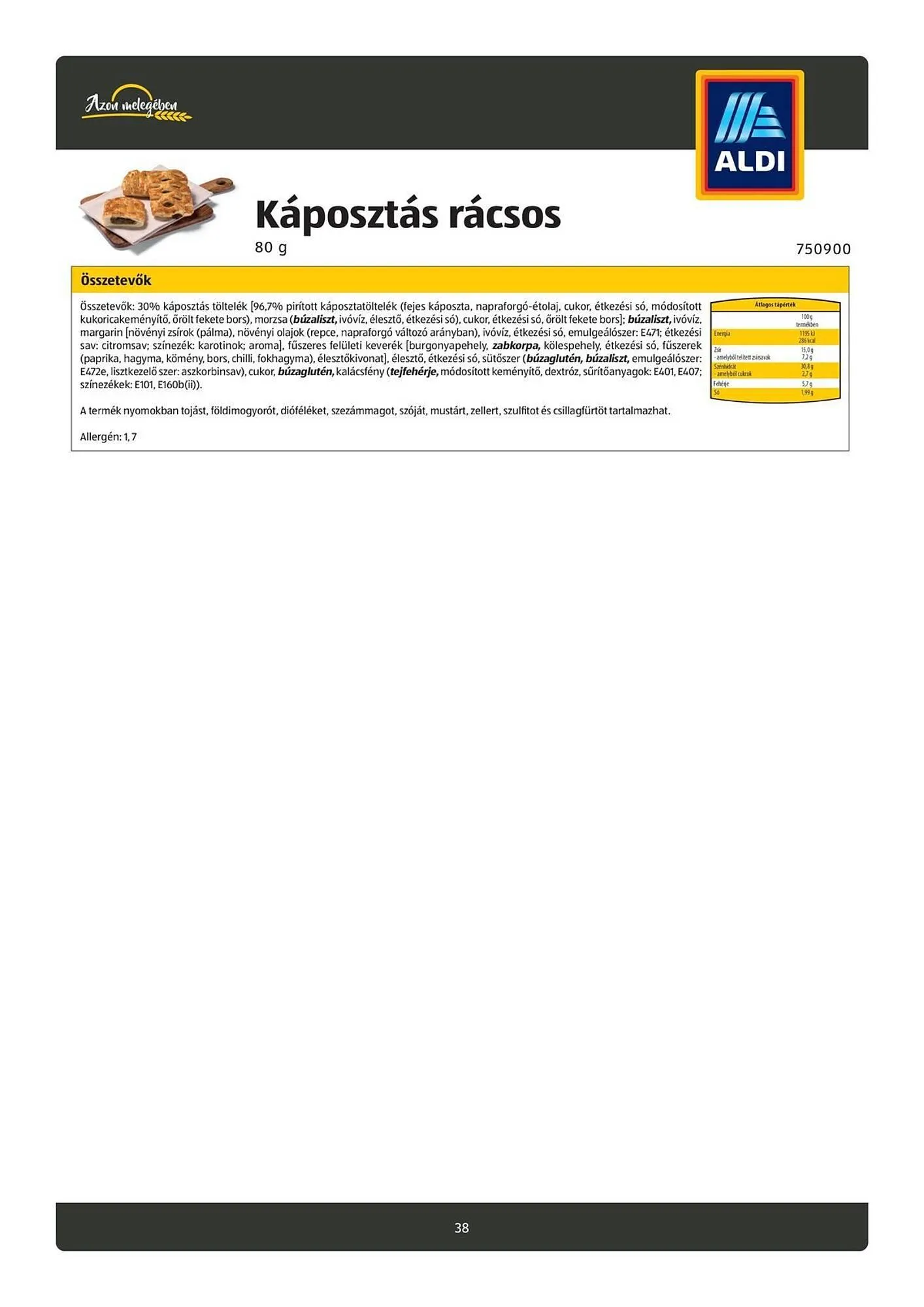 Katalógus ALDI akciós újság november 3.-tól május 12.-ig 2026. - Oldal 38