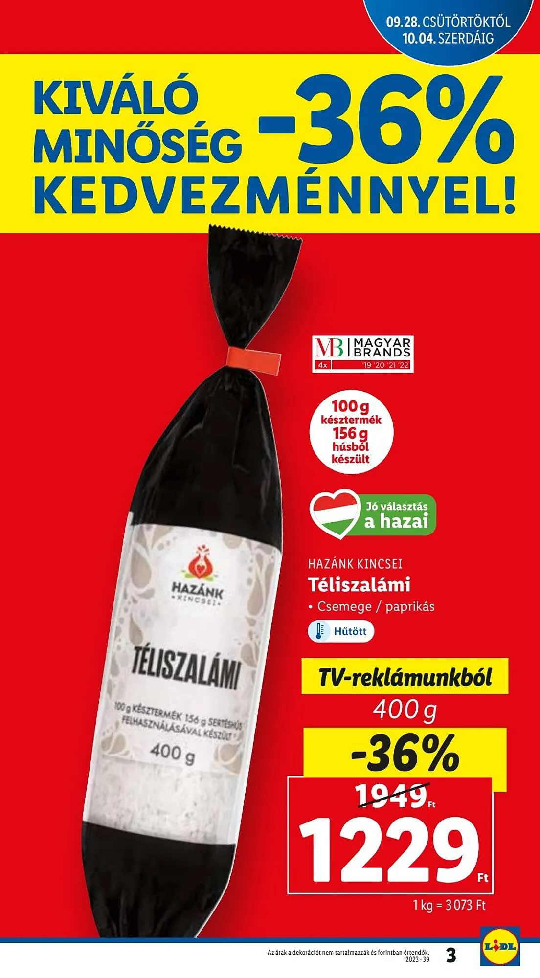 Katalógus Lidl akciós újság szeptember 28.-tól október 4.-ig 2023. - Oldal 3
