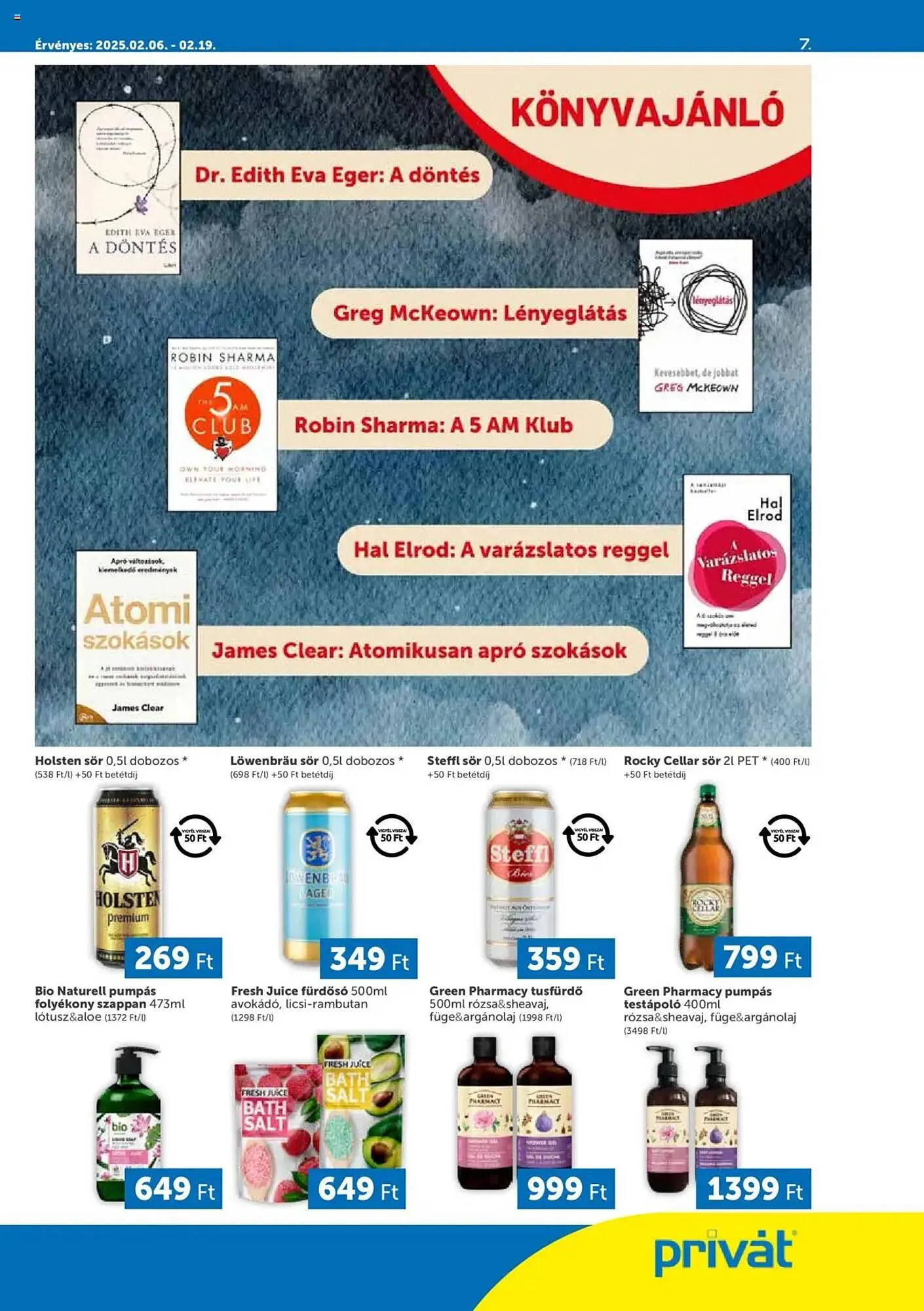 Katalógus PRIVÁT akciós újság február 6.-tól február 19.-ig 2025. - Oldal 7